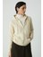 Ethiquet Cherish Kadın İçi Polarlı Yumuşak Kalın Kumaşlı Kapüşonlu Fermuarlı Comfort Fit Vanilya Sweatshirt 3