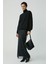 Modest Barborabb Kadın Relaxed Içi Polarlı Yumuşacık Comfort Fit Siyah Büyük Beden Sweatshirt 2