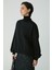 Modest Barborabb Kadın Relaxed Içi Polarlı Yumuşacık Comfort Fit Siyah Büyük Beden Sweatshirt 3