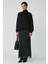 Modest Barborabb Kadın Relaxed Içi Polarlı Yumuşacık Comfort Fit Siyah Büyük Beden Sweatshirt 5
