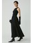 Modest Joyce Kadın Slim Fit Dar Kalıp Sıfır Kol Bisiklet Yaka Örme Crop Siyah Atlet 6