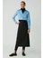 Modest Sıntıa Kadın Slim Fit Dar Kalıp Vücuda Oturan Likralı Poplin Crop Mavi Gömlek 2