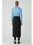 Modest Sıntıa Kadın Slim Fit Dar Kalıp Vücuda Oturan Likralı Poplin Crop Mavi Gömlek 5