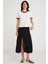 Modest Ashley Kadın %100 Organik Pamuk Biyeli Regular Fit Normal Kalıp Bisiklet Yaka Ekru T-shirt 2