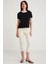 Modest Ashley Kadın %100 Organik Pamuk Regular Fit Normal Kalıp Bisiklet Yaka Siyah T-shirt 3