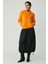 Ethiquet Diane Kadın İçi Polarlı Yumuşacık Comfort Fit Kapüşonlu Turuncu Sweatshirt 3