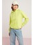 Modest Diane Kadın Içi Polarlı Yumuşacık Comfort Fit Kapüşonlu Yeşil Sweatshirt 1