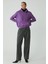 Modest Diane Kadın Içi Polarlı Yumuşacık Comfort Fit Kapüşonlu Mor Sweatshirt 3