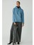 Modest Pıper Kadın Içi Polarlı Yumuşacık Comfort Fit Kapüşonlu Kanguru Cepli Mavi Sweatshirt 4