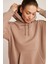 Ethiquet Carly Kadın İçi Polarlı Yumuşacık Kapüşonlu Kanguru Cepli Oversize Pembe Sweatshirt 4