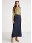 Modest Faye Kadın Kaplamalı Fitilli Görünümlü Polyester Dar Kesim Basic Haki Bluz 3