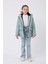 Kız Çocuk Mint Yeşil Kürklü Su ve Rüzgar Geçirmez Kapüşonlu 3 Kışlık Mont & Kaban & Parka FMPÇ-110-K 3