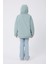 Kız Çocuk Mint Yeşil Kürklü Su ve Rüzgar Geçirmez Kapüşonlu 3 Kışlık Mont & Kaban & Parka FMPÇ-110-K 4