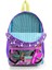 Minik Yuva Sırt Çantası Mor Pembe Bisikletli Kız Desenli Iki Bölmeli 23569 4