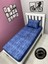 Kumaş Lastikli Çarşaf Seti Tek Kişilik 3 Ebat Gölge Indigo 90 x 190 1