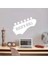Rock'n Roll Music Dekoratif Genç Odası Duvar Sticker, Çıkartma Beyaz 1