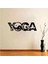 Meditasyon Yin Yang Yoga Silüeti Duvar Sticker, Çıkartma 1
