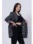 Leopar Desen Astarlı Oversize Trend Ceket 8609 3