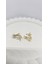 Vip Çelik Gold Taşlı Lotus Küpe 2