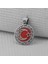 Gravür Işlemeli 925 Ayar Gümüş Küçük Boy Ay Yıldız Kolye Ucu 1