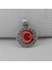 Gravür Işlemeli 925 Ayar Gümüş Küçük Boy Ay Yıldız Kolye Ucu 2
