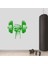 Dumbell Tutan El, Fitness Dekoratif Duvar Sticker, Çıkartma, Etiket Yeşil 1