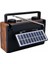 FP-2382S Solar Güneş Enerji Panelli Nostaljik Radyo Bluetooth Hoparlör 4