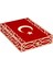 Kadife Kutulu Kur'an-ı Kerim (Orta Boy, Pleksili Desen, Kırmızı) 3