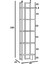 Kitaplık Raf Köşe Kitaplık Metal Kitaplık 5 Katlı Raf Kitaplık 185 x 45 x 20 3