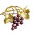 Shiraz Doğaltaşlı Altın Kaplama Üzüm Salkımı Broş Yaka Iğnesi 1