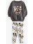 Minnie & Friends Baskılı Kız Çocuk Oversize Sweatshirt ve Tayt Takımı - Antrasit 1