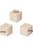 Ahşap Küp Bloklar 1,5 Cm3 / 48 Li Paket Naturel Doğal Renk 3