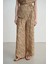 Leopar Desenli Bol Paça Pantolon - Camel 1
