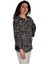 Kadın Leopar Desen Baskılı Viscon Bluz BGL-ST04281 4
