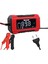 Ucomen 12V Şarj Redresörü (Akıllı Akü Şarj Cihazı) Otomatik 6 A LCD Büyük Ekran Kırmızı (+Agm/jel) 1