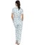 U.s Polo Assn. 20087 Kadın Kısa Kollu Gömlek Pijama Takım-Mavi 3