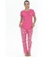 U.s Polo Assn. 20105 Kadın Kısa Kollu Bisiklet Yaka Pijama Takımı-Fuşya 1