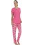 U.s Polo Assn. 20105 Kadın Kısa Kollu Bisiklet Yaka Pijama Takımı-Fuşya 3