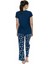U.s Polo Assn. 20105 Kadın Kısa Kollu Bisiklet Yaka Pijama Takımı-Lacivert 4