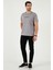 Pamuklu Slim Fit Bisiklet Yaka T Shirt Erkek T Shirt 541WIND 2