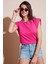 Pamuklu Bisiklet Yaka Kolsuz T Shirt Bayan T Shirt 5864019 1