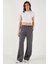 Relaxed Fit Yüksek Bel Bol Paça Pantolon Bayan Pantolon 668YP5040 1