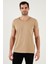 Pamuklu Slim Fit V Yaka Basic T Shirt Erkek T Shirt 5412001 3