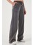 Relaxed Fit Yüksek Bel Bol Paça Pantolon Bayan Pantolon 668YP5040 3