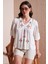 Pamuklu Regular Fit Nakış Işlemeli Bluz Bayan Bluz 611BZ0247 2