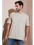 Pamuklu Bisiklet Yaka Relaxed Fit Basic T Shirt Erkek T Shirt 5902610 1