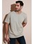 Pamuklu Relaxed Fit Sıfır Yaka T Shirt Erkek T Shirt 5905446 1