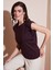 Pamuklu Bisiklet Yaka Kolsuz T Shirt Bayan T Shirt 5864019 1