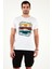 Pamuklu Slim Fit Bisiklet Yaka T Shirt Erkek T Shirt 541CALIFORNIA24 5