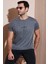 Pamuklu Slim Fit Bisiklet Yaka T Shirt Erkek T Shirt 541WIND 1